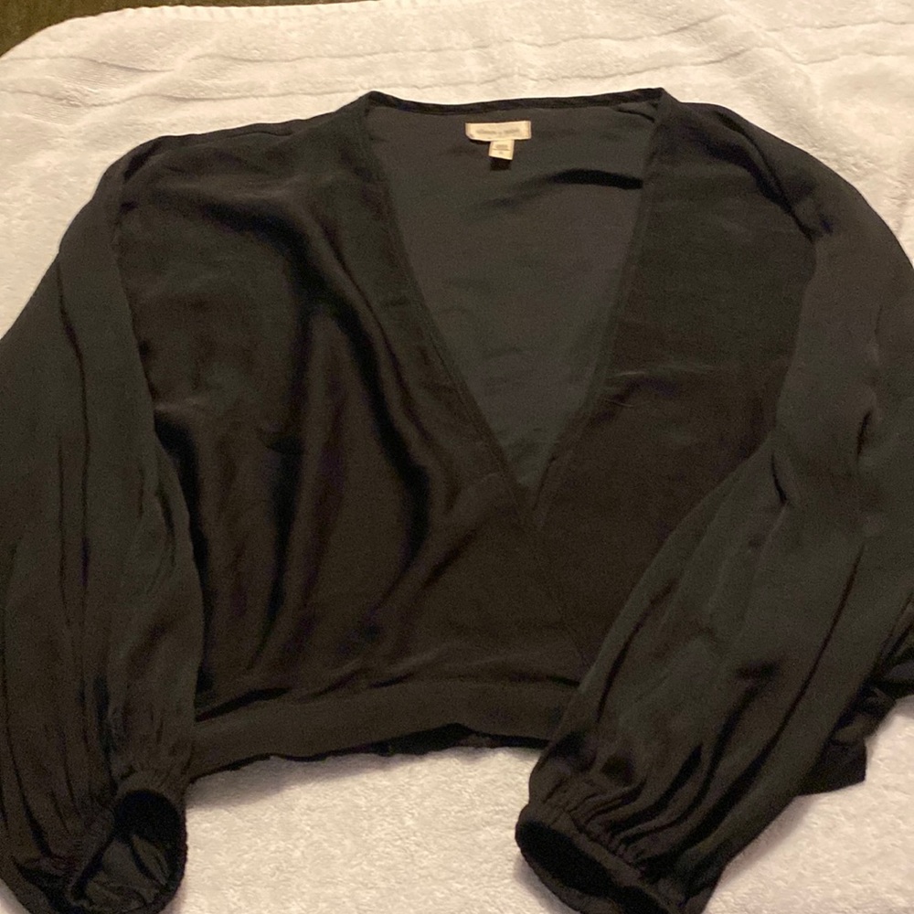Black long sleeve blouse